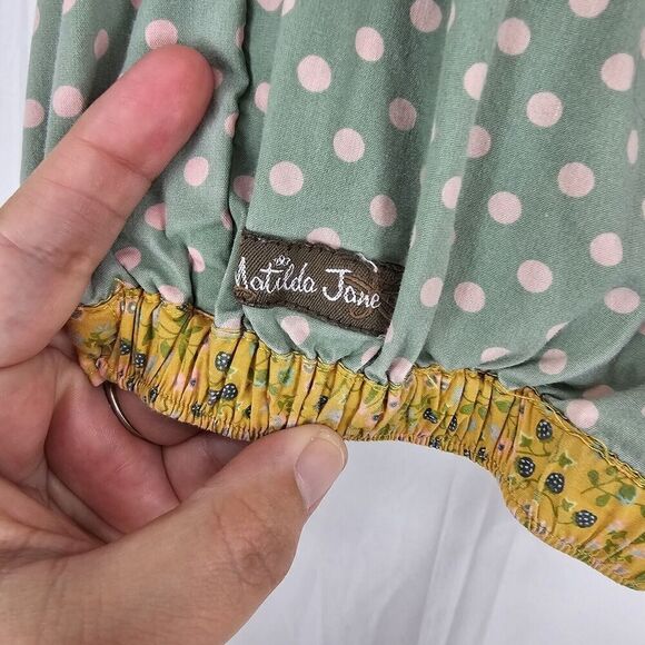 Girls Matilda Jane Gaines Camp MJC Green Thumb Bubble Shorts Size 8 - Picture 6 of 7